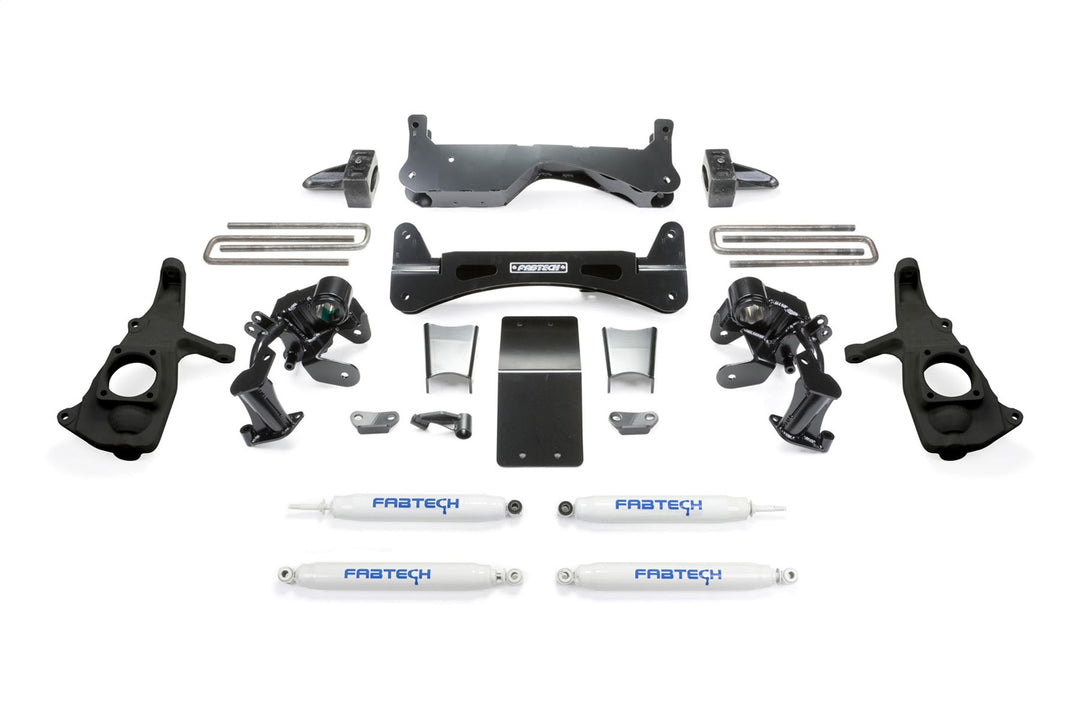 Fabtech 6-inch RTS Suspension Lift Kit with Performance Shocks for Chevrolet and GMC 3500HD