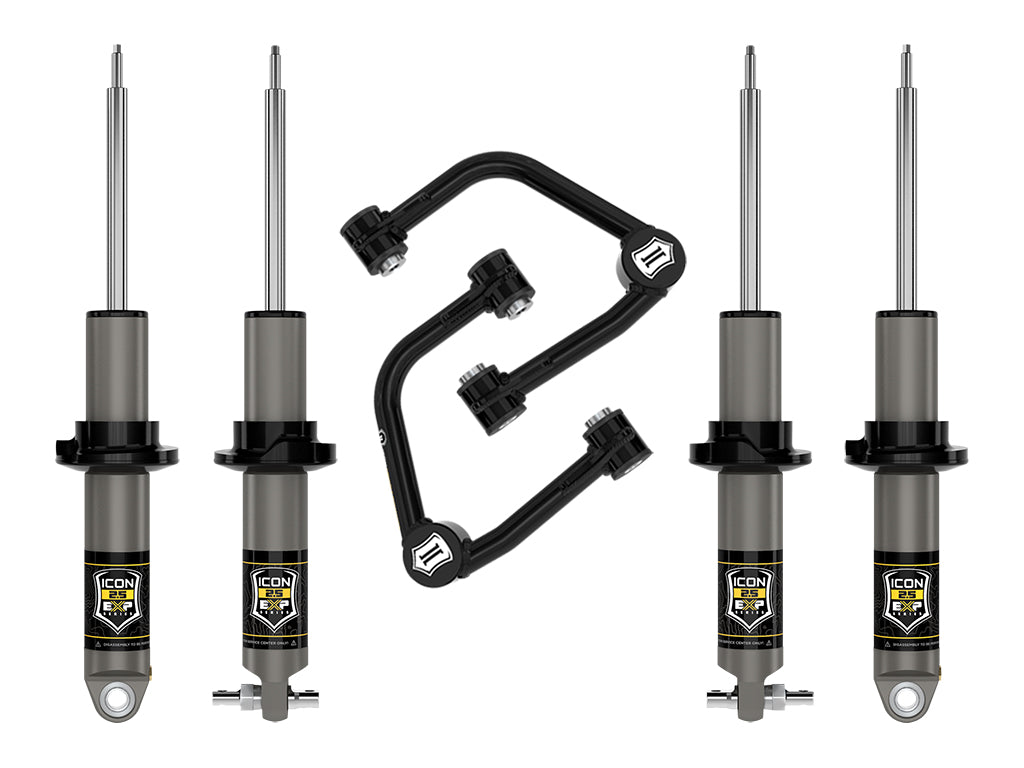 ICON Vehicle Dynamics Stage 2 Suspension System for 2021-2026 Ford Bronco with HOSS 2.0 Package - 0-2 inch Lift, Tubular Design
