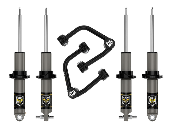 ICON Vehicle Dynamics Stage 2 Suspension System for 2021-2026 Ford Bronco with HOSS 2.0 Package - 0-2 inch Lift, Tubular Design