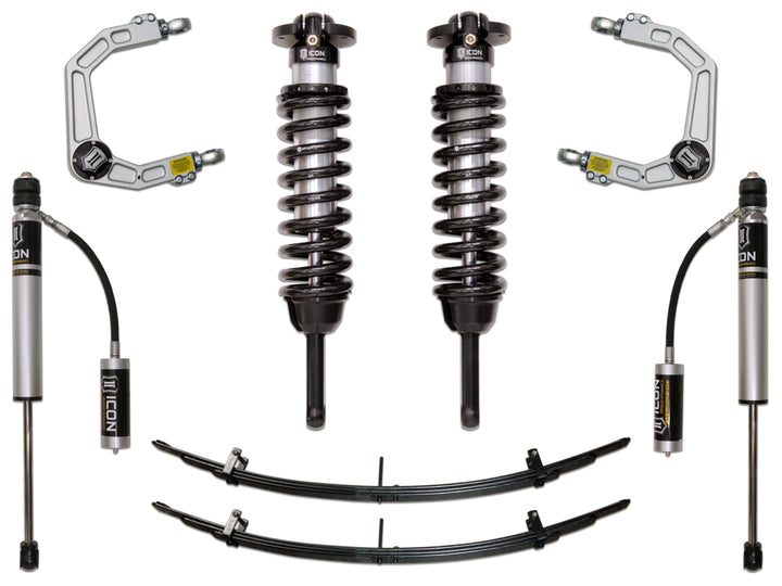 ICON Vehicle Dynamics Stage 3 Suspension System for Toyota Tacoma 2005-2015 & 2016-2023 with Billet Aluminum Upper Control Arms