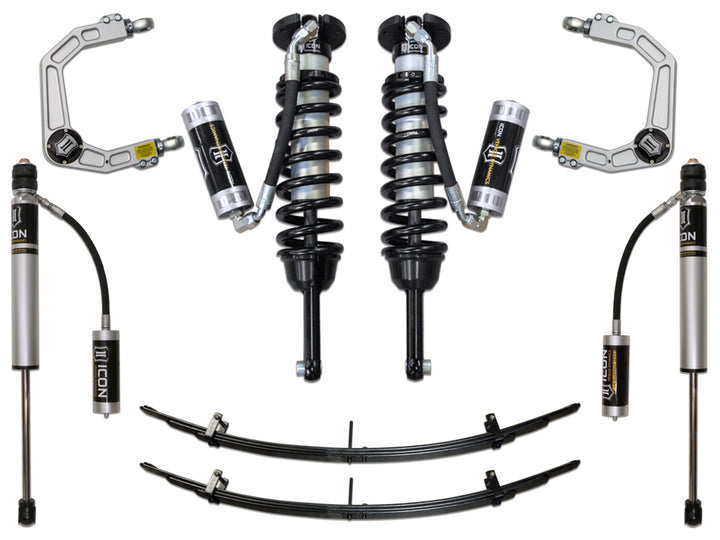 ICON Vehicle Dynamics Stage 4 Suspension System for Toyota Tacoma 2005-2015 & 2016-2023 — 0 to 3.5 Inch Lift, Billet Aluminum Components