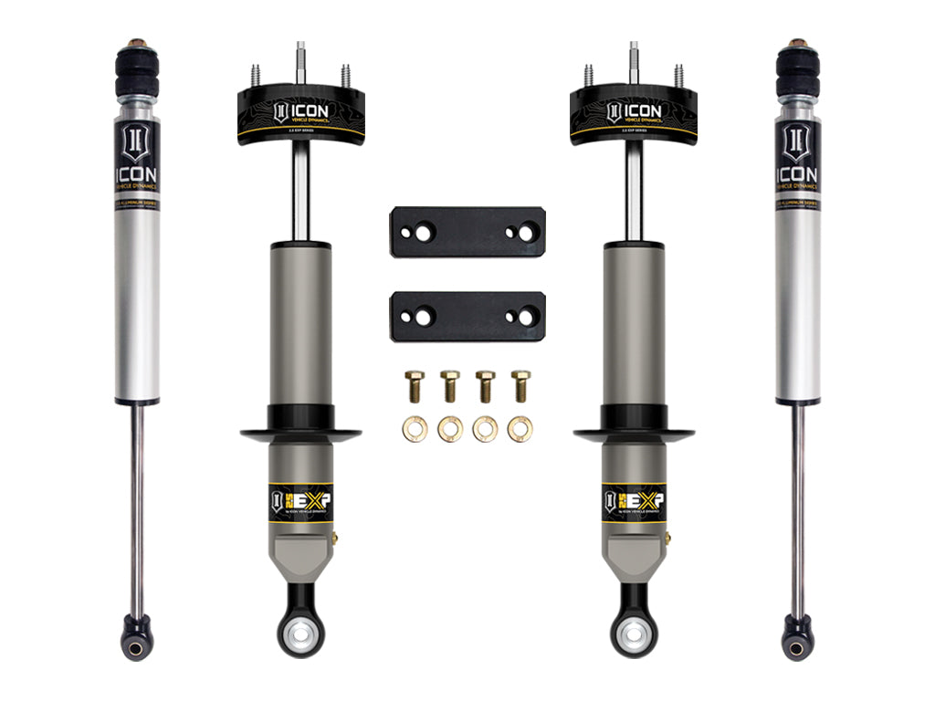 ICON Vehicle Dynamics Stage 1 EXP Suspension System for 2005-2023 Toyota Tacoma - 0 to 2 Inches Lift