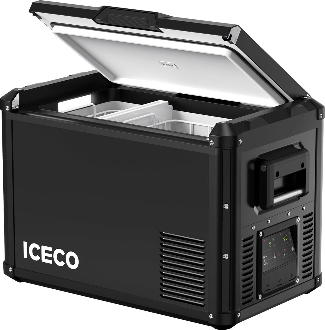 ICECO VL45ProD Dual Zone 12V Portable Fridge Freezer - Black by Inca Overland Outfitters | KOVA Offroad