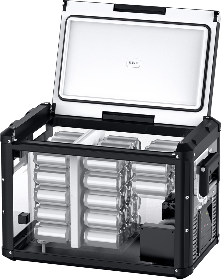 ICECO VL45ProD Dual Zone 12V Portable Fridge Freezer - Black by Inca Overland Outfitters | KOVA Offroad