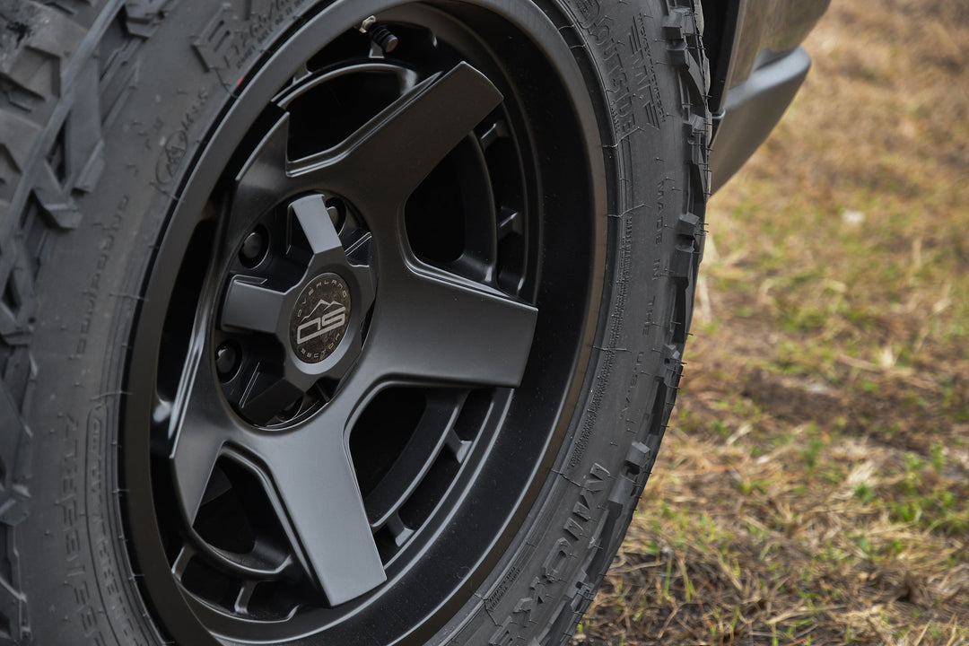 Overland Sector Atlas 17x9 -12 5x114.3/5x127mm 71.5mm Satin Black by Overland Sector | KOVA Offroad