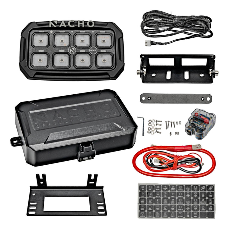 ARB NACHO Switch System NAC11SW - 8-Switch, 60 Amp Solid-State Control Panel for Off-Road and Marine Applications