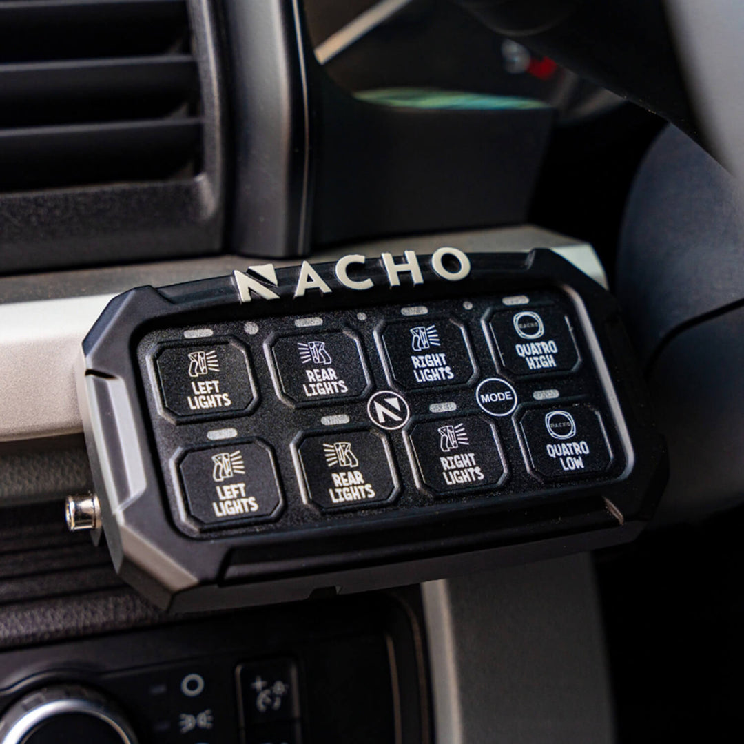 ARB NACHO Switch System NAC11SW - 8-Switch, 60 Amp Solid-State Control Panel for Off-Road and Marine Applications