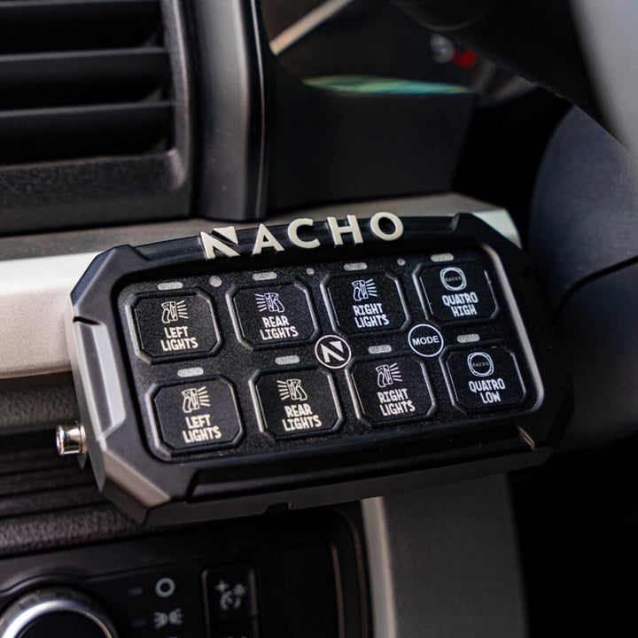 ARB NACHO Switch System NAC11SW - 8-Switch, 60 Amp Solid-State Control Panel for Off-Road and Marine Applications