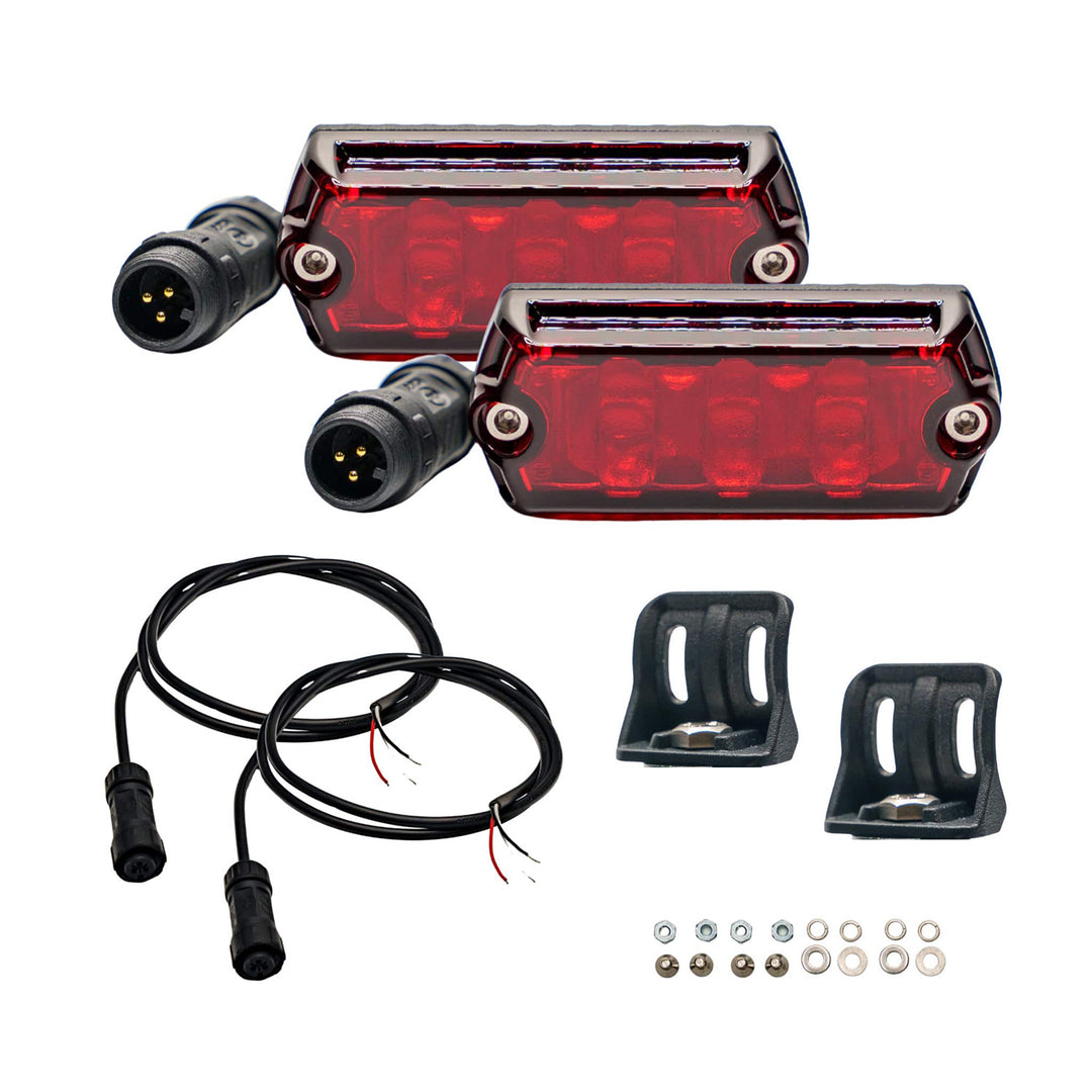ARB Nacho NAN312 Nano 2-Pack Scene Light Kit with Red Lens for Off-Road and Emergency Use