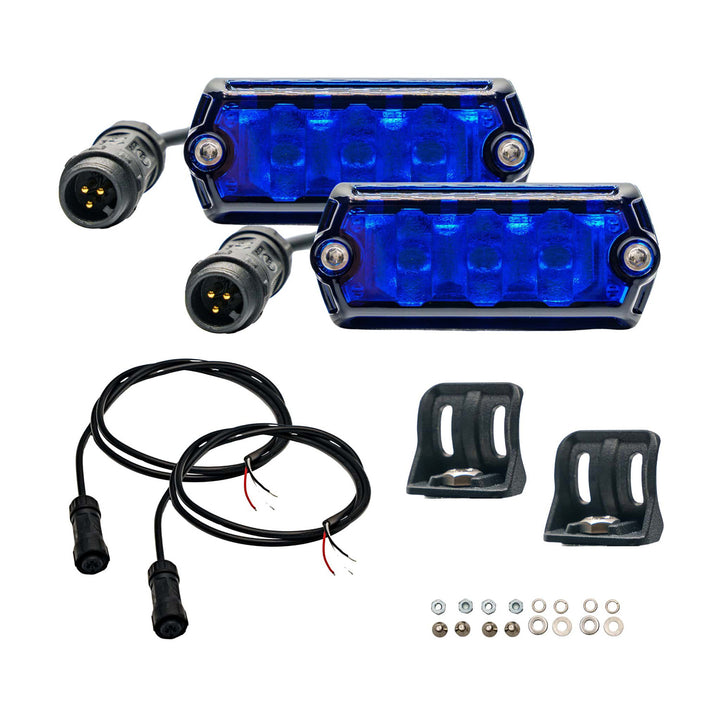 ARB Nacho NAN512 Nano 2 Pack Scene Light Kit with Blue Lens for High-Visibility Off-Road and Low-Light Conditions