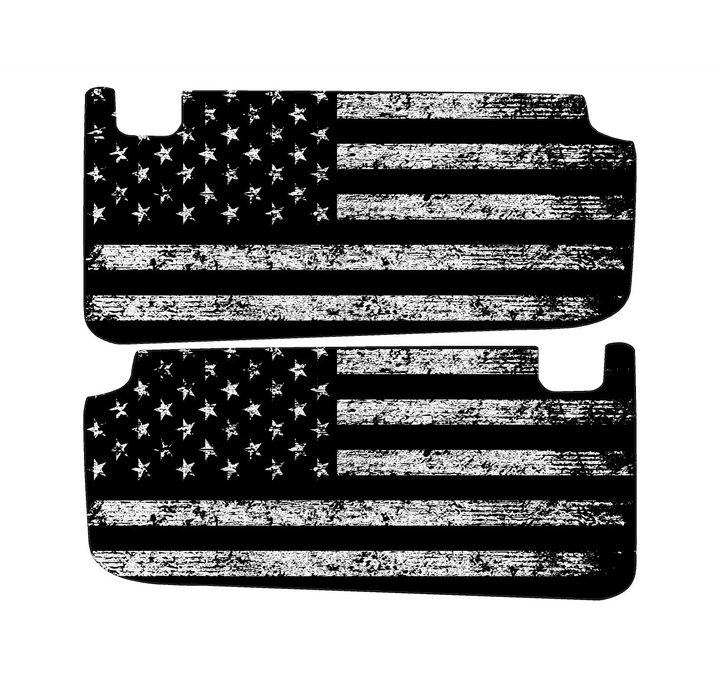 Freedom Series Sun Visor Overlays - 2018+ Wrangler JL / Gladiator JT