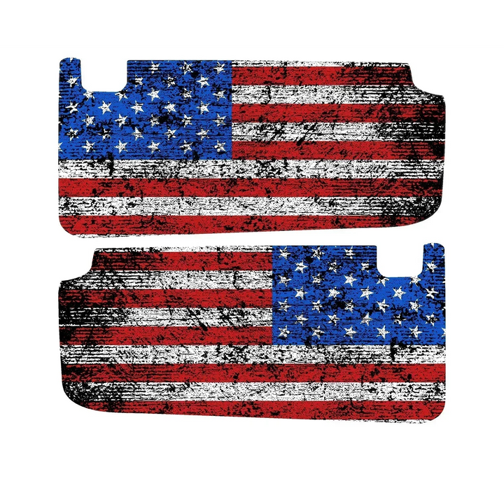 Freedom Series Sun Visor Overlays - 2018+ Wrangler JL / Gladiator JT