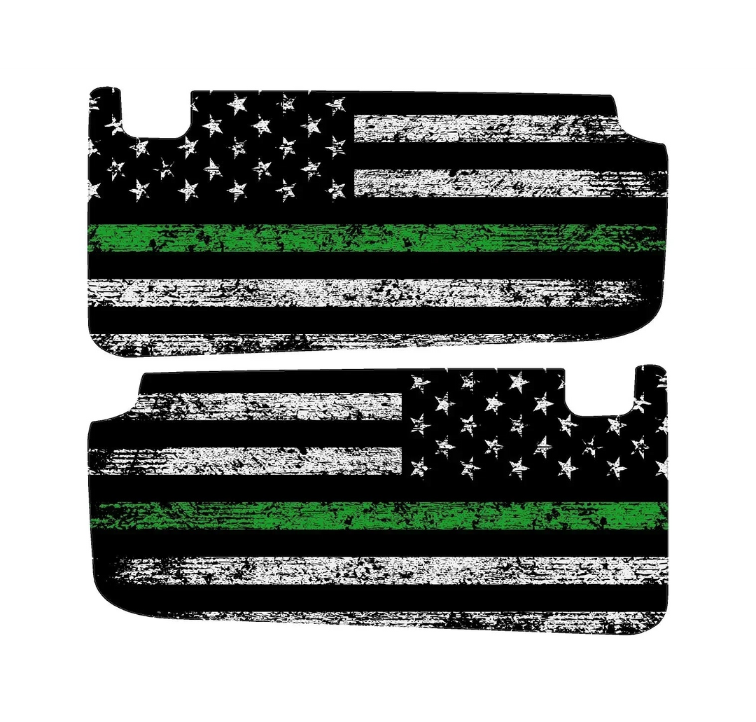 Freedom Series Sun Visor Overlays (Printed Series) - 2021+ Bronco