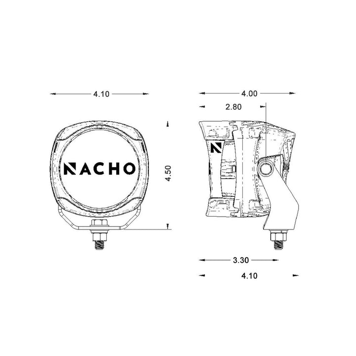 ARB Nacho TM411 Quatro Combo Pair Off-Road LED Light Kit