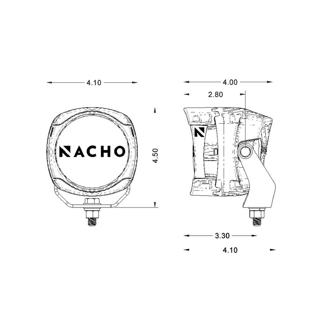 ARB Nacho TM431 Quatro Spot Pair - Compact High-Performance Trail Running Lights