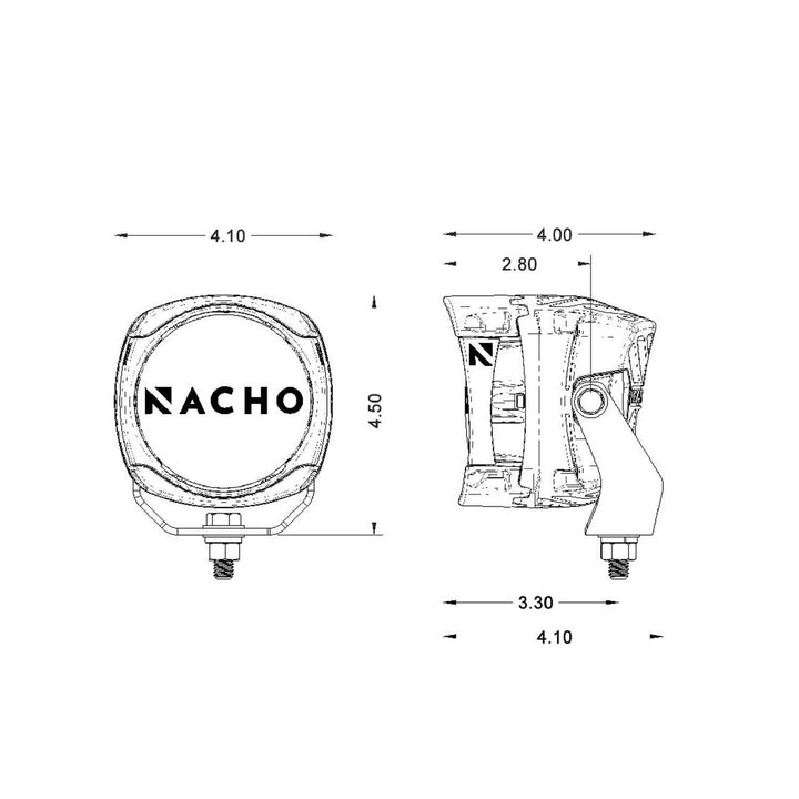ARB Nacho TM461 Quatro SAE Combo White Off-Road Light