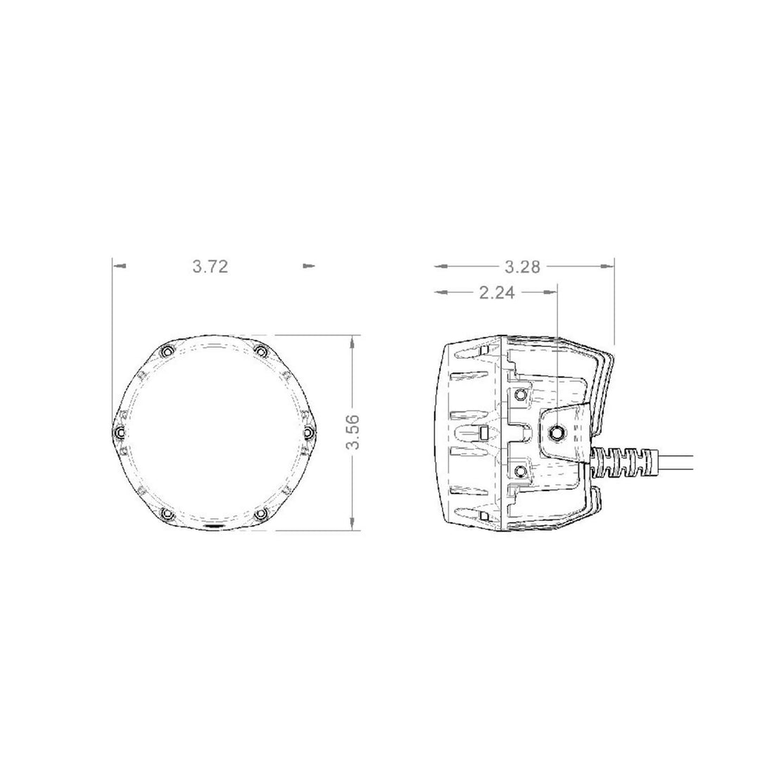 ARB Nacho TM461 Quatro SAE Combo White Off-Road Light