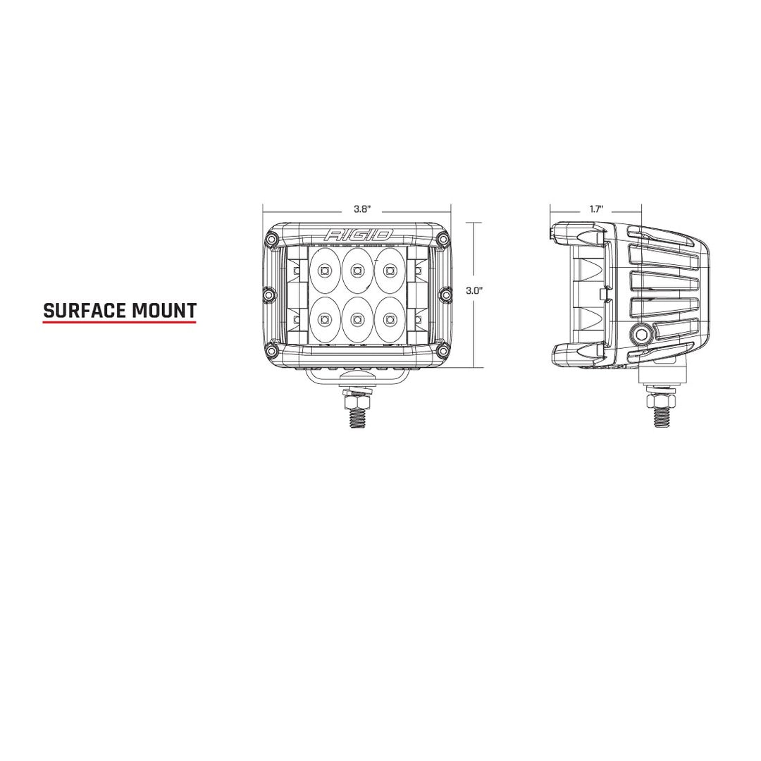 RIGID Industries 2022+ Toyota Tundra D-SS Series A-Pillar Lighting Kit