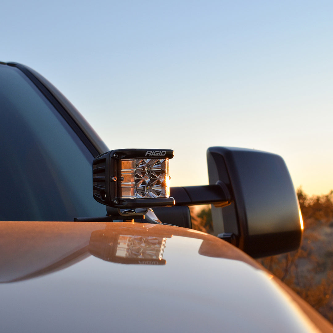 RIGID Industries Toyota Tundra A-Pillar Mount Kit for 2014-2020 with 4-Inch LED Light Compatibility