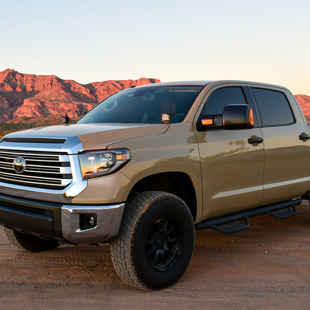 RIGID Industries Toyota Tundra A-Pillar Light Kit with D-SS Flood Lights (2014-2020)