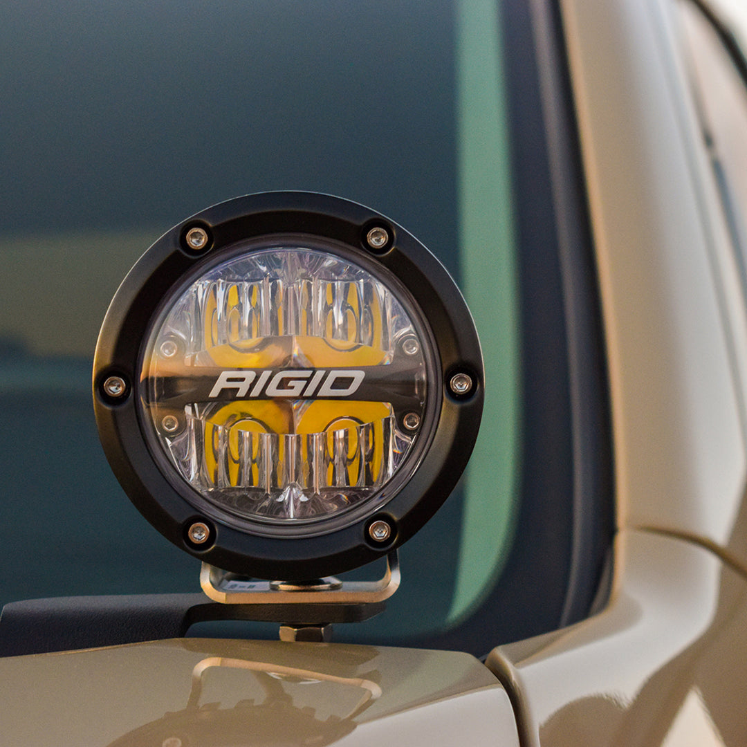 RIGID Industries Toyota Tundra A-Pillar Mount Kit for 2014-2020 with 4-Inch LED Light Compatibility