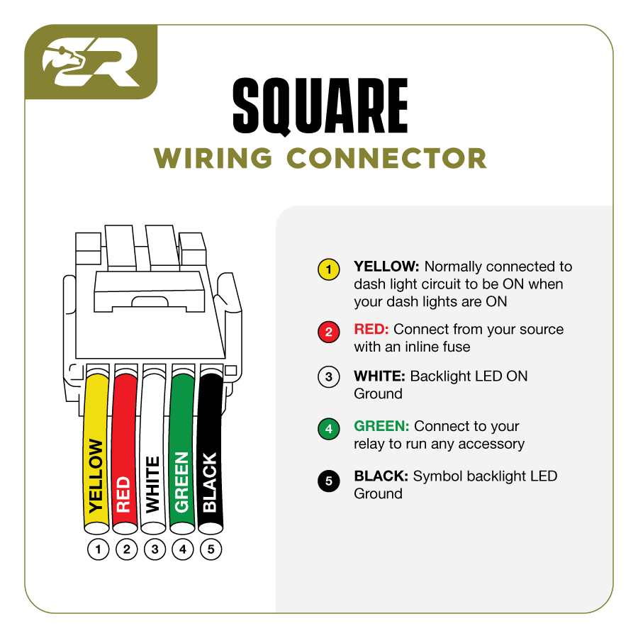 Toyota OEM Square Style "REAR LIGHTS" Switch