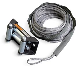 Warn Synthetic Rope 7/32 inch x 50 ft with Roller Fairlead Kit