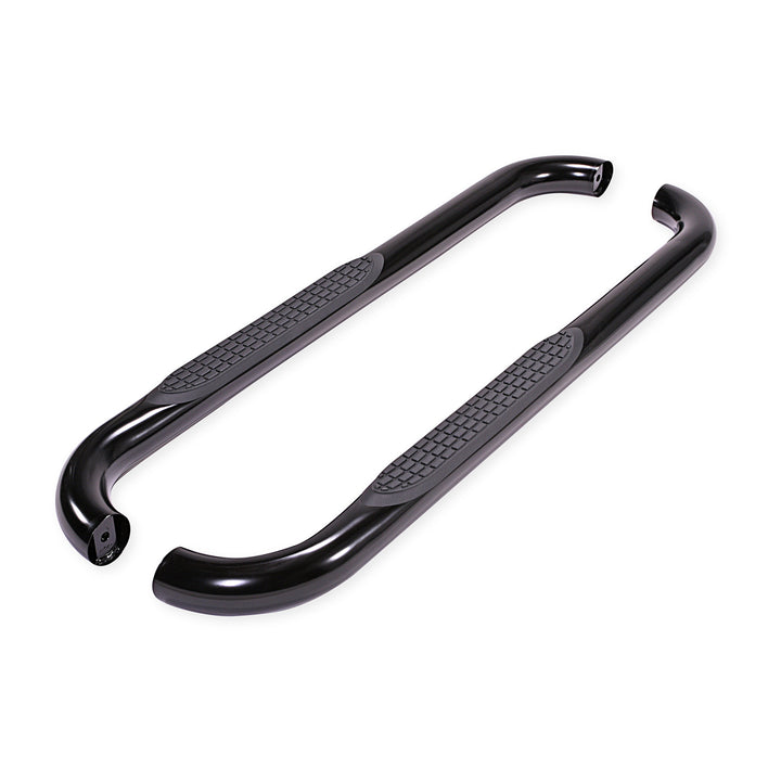 TrailFX 1130301093 Black Powder Coated 3-Inch Round Bent Nerf Bar for Ford F-150