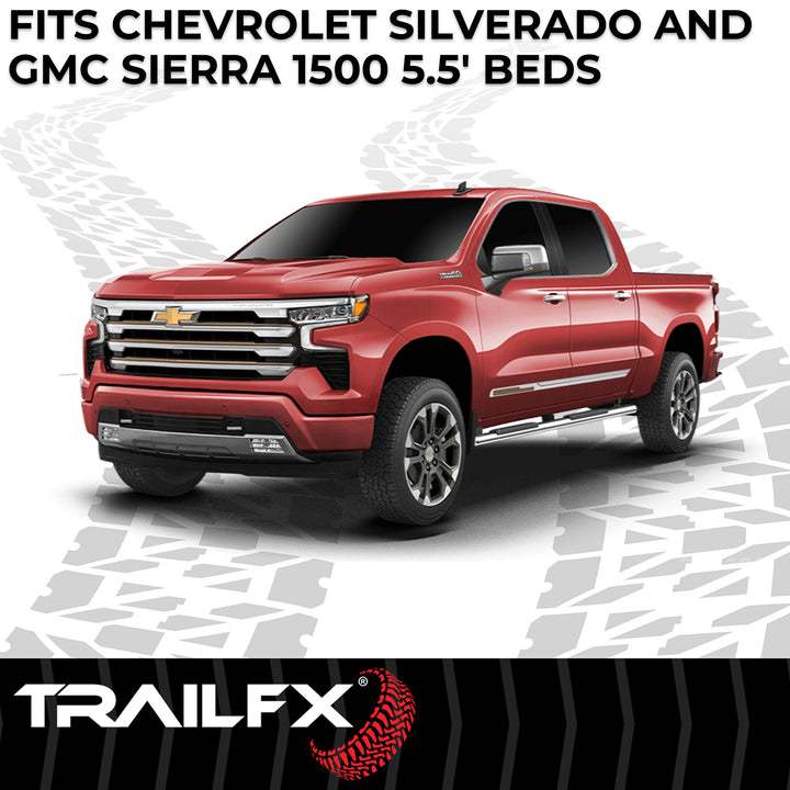 TrailFX 619N Rubber Bed Mat for Chevy Silverado & GMC Sierra 1500 (2012-2016)