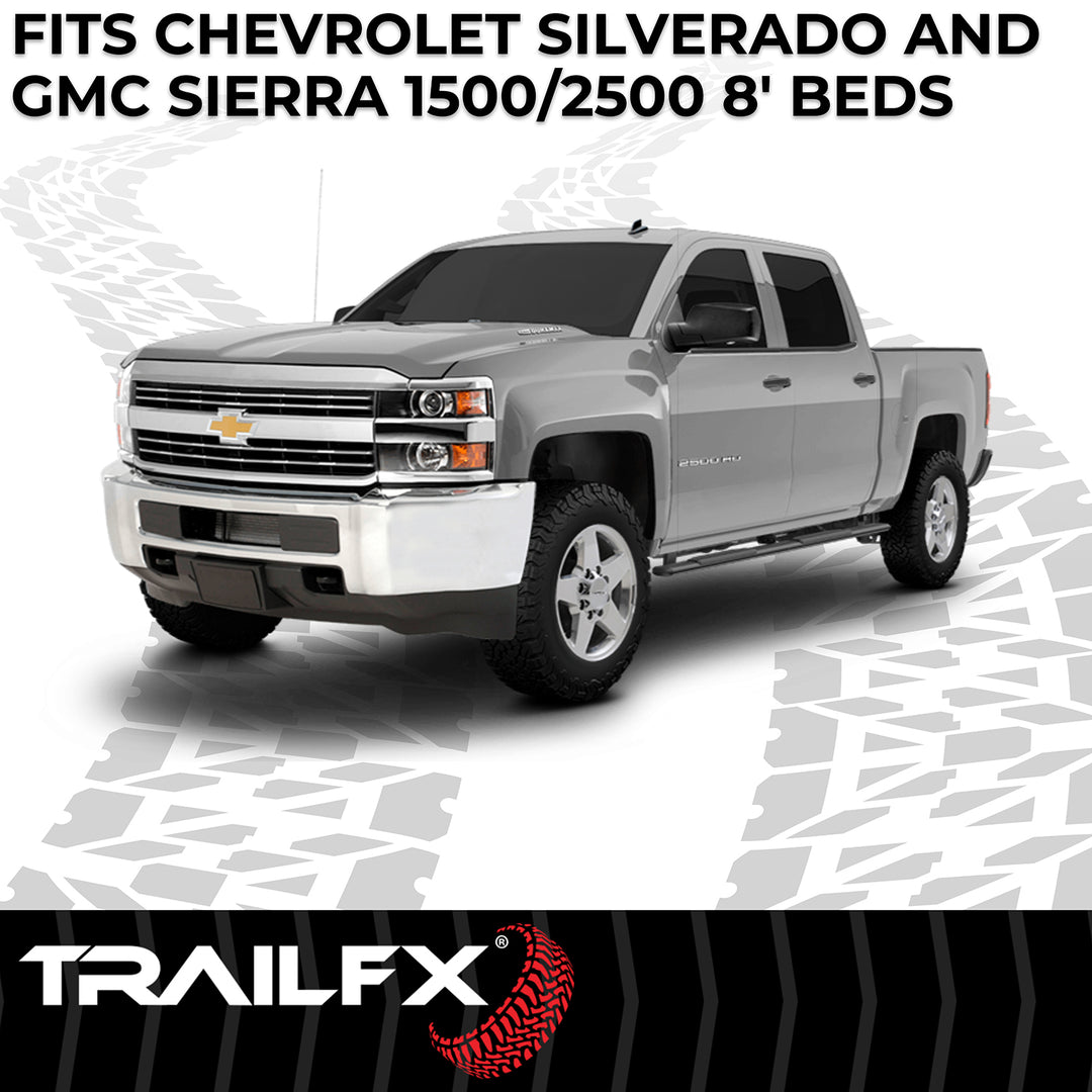 TrailFX 636N Heavy Duty Rubber Bed Mat for Chevrolet Silverado and GMC Sierra 1500 (2019-2022)