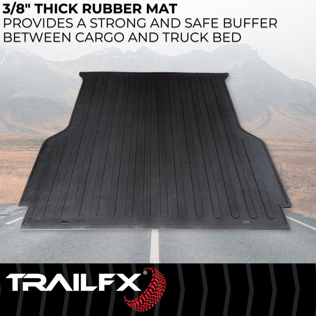 TrailFX 642N Custom Fit Rubber Bed Mat for Chevy Silverado and GMC Sierra 2500HD/3500HD (2020-2022)