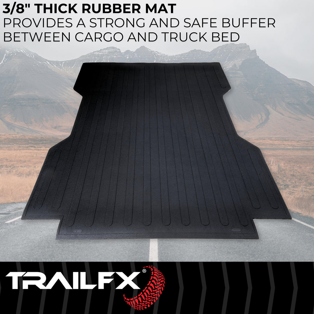 TrailFX 703N Rubber Bed Mat for Toyota Tacoma 2024-2025 – Custom Fit, Slip-Resistant, Impact & Chemical Resistant Protection