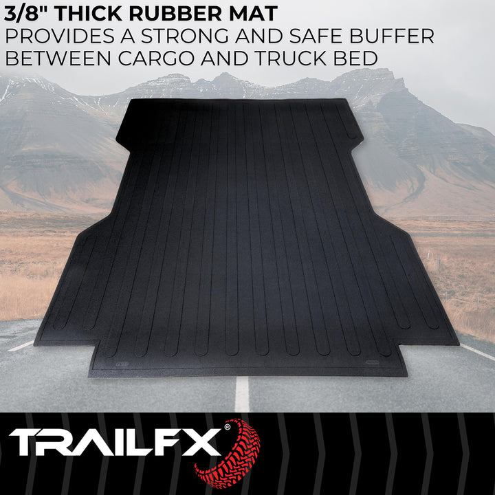 TrailFX 703N Rubber Bed Mat for Toyota Tacoma 2024-2025 – Custom Fit, Slip-Resistant, Impact & Chemical Resistant Protection