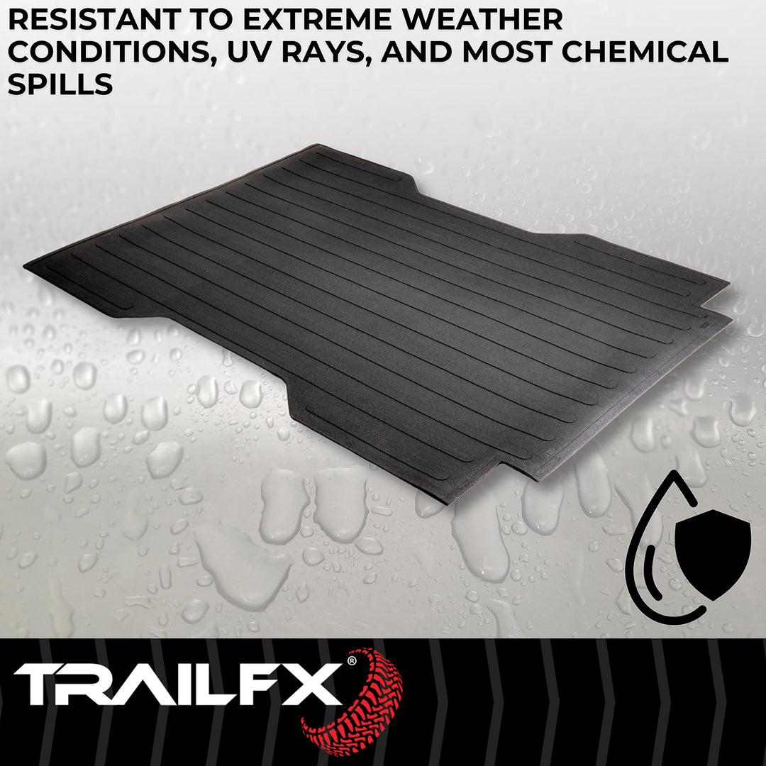 TrailFX 703N Rubber Bed Mat for Toyota Tacoma 2024-2025 – Custom Fit, Slip-Resistant, Impact & Chemical Resistant Protection