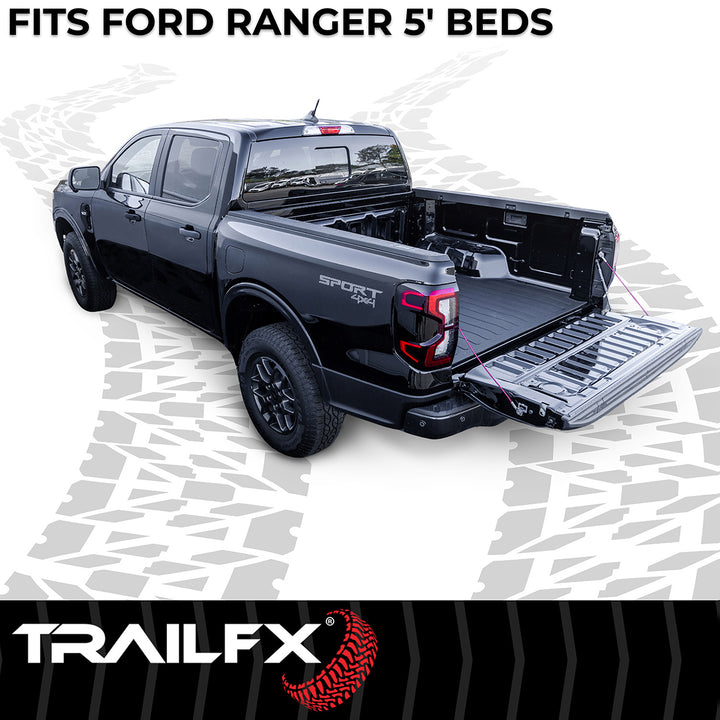 TrailFX 704N Rubber Bed Mat for Ford Ranger 2024-2025 – Slip-Resistant, Impact & Chemical Resistant, 61 x 57 Inches