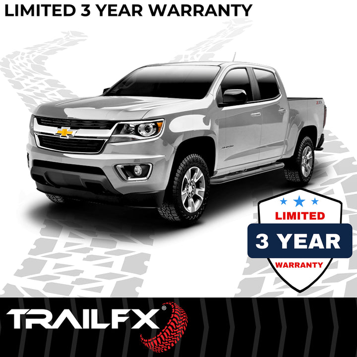 TrailFX A0031B 3-Inch Round Bent Steel Nerf Bar Side Step for Silverado & Sierra 2012-2013