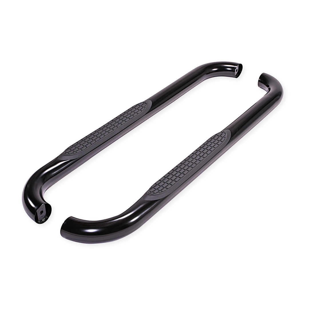 TrailFX A0032B 3-Inch Round Bent Steel Nerf Bar Side Step for Silverado and Sierra Trucks
