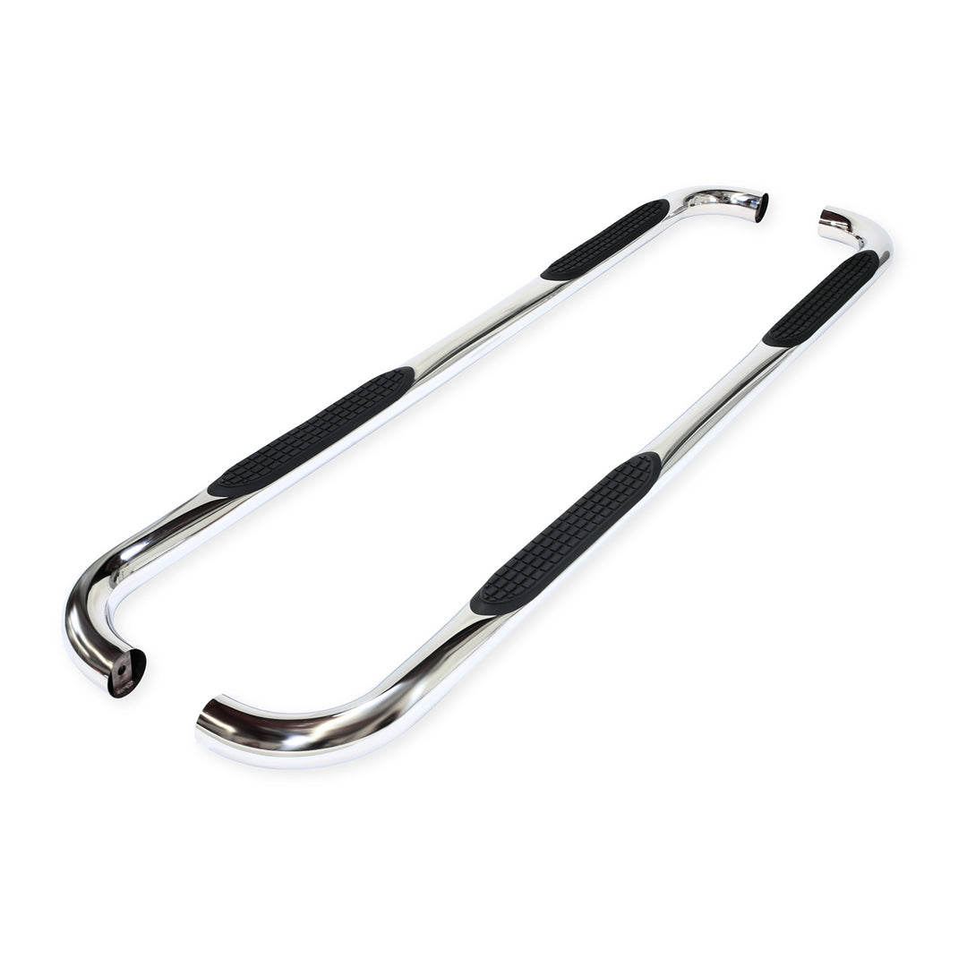 TrailFX Polished Stainless Steel Round Bent Nerf Bar Step Bar for Ram 1500 (Part A0054S)