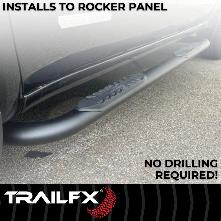 TrailFX A1005B Nerf Bar Side Step with Pads for Ford F-150 and Super Duty Models