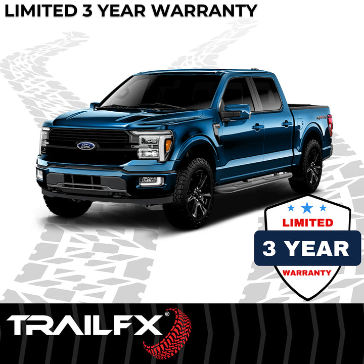TrailFX A1005B Nerf Bar Side Step with Pads for Ford F-150 and Super Duty Models