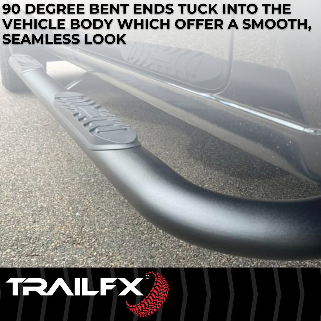 TrailFX A1013B Black Powder Coated Nerf Bar for Ram 1500 (2019-2025)