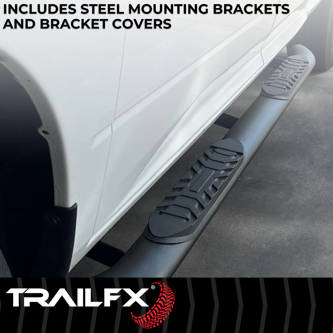 TrailFX A1013B Black Powder Coated Nerf Bar for Ram 1500 (2019-2025)