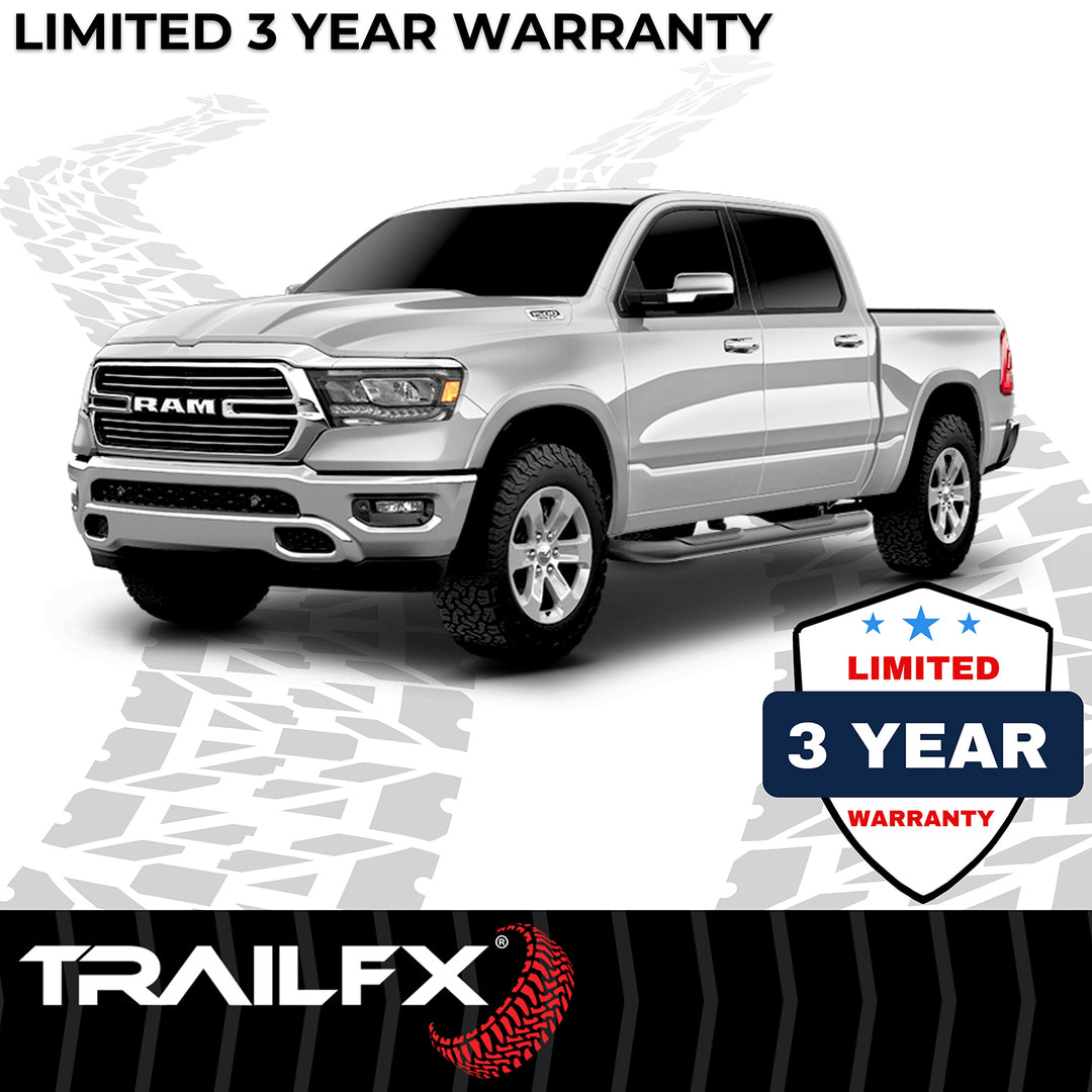 TrailFX A1013B Black Powder Coated Nerf Bar for Ram 1500 (2019-2025)