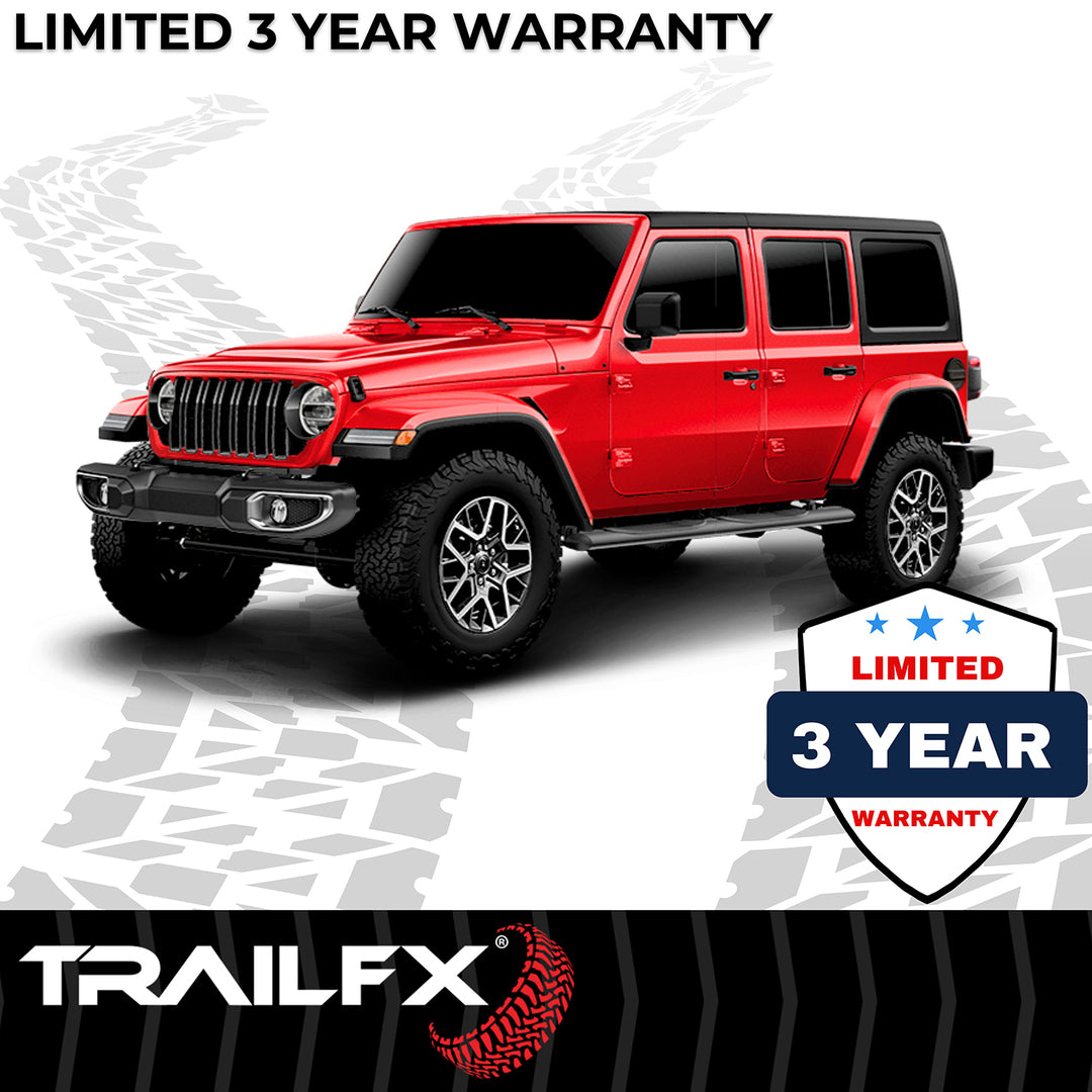 Trail FX A1545T Oval Straight Nerf Bar Step for Jeep Wrangler 2018-2024