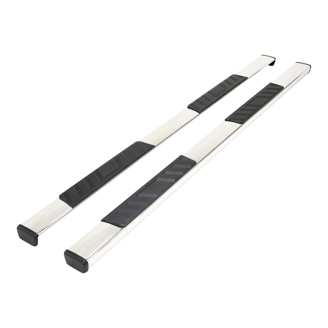 TrailFX A4002S Stainless Steel Trapezoidal Straight Nerf Bar with Step Pads for Silverado and Sierra 1500-3500 HD