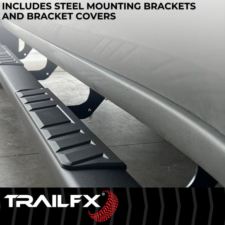 TrailFX A4005B Trapezoidal Steel Side Step Bar for Ford Super Duty Trucks