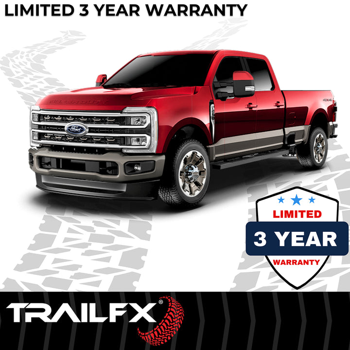 TrailFX A4005B Trapezoidal Steel Side Step Bar for Ford Super Duty Trucks