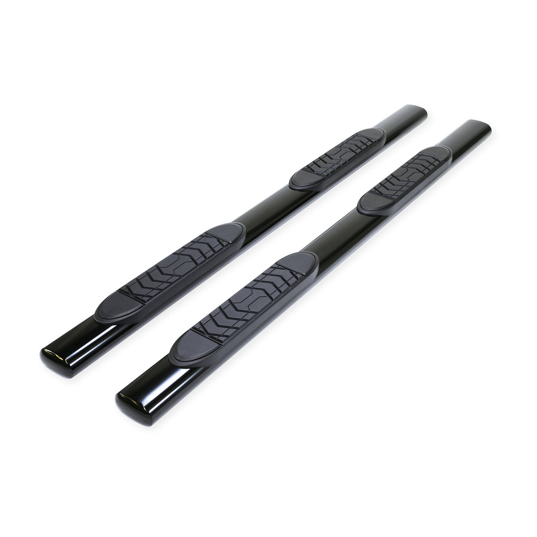 TrailFX A7015B Black Powder Coated 5 Inch Oval Straight Nerf Bar Side Step for Ford Super Duty Trucks