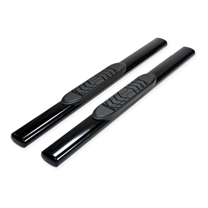 TrailFX A7029B 5 Inch Oval Straight Steel Nerf Bar Side Step with Mounting Kit for Ford F-150