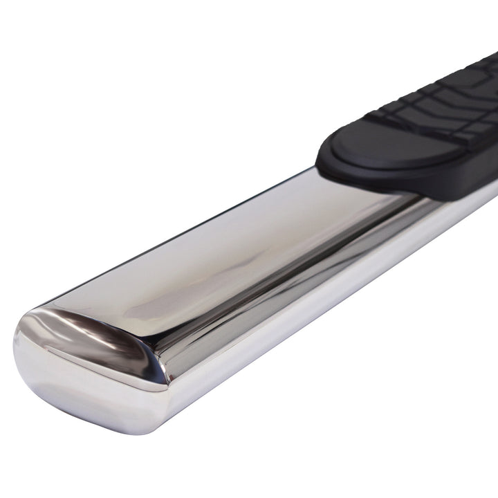TrailFX Stainless Steel 5 Inch Oval Straight Nerf Bar Side Step for Ford F-150 and Super Duty Models